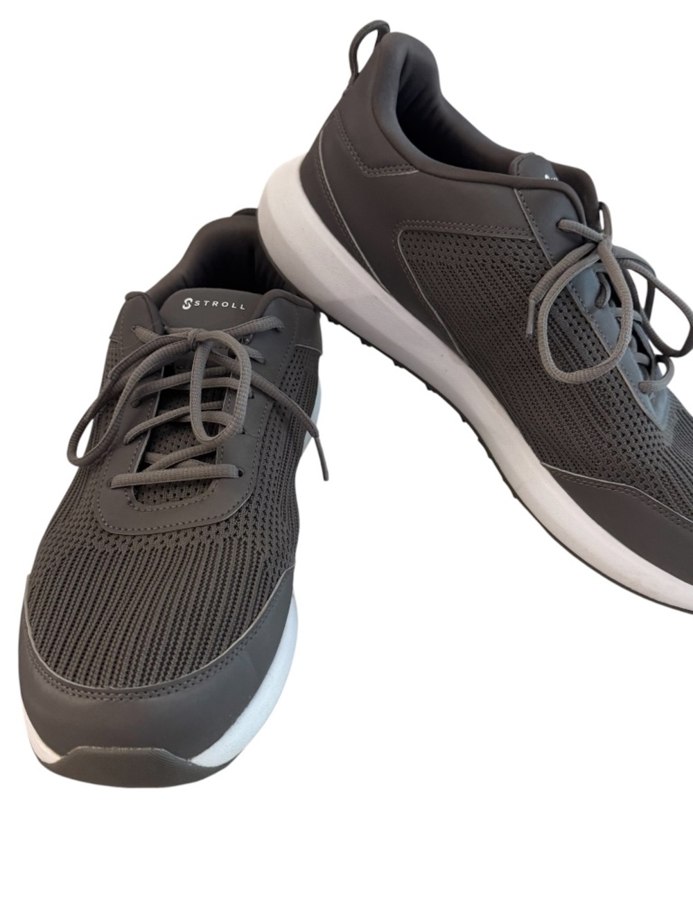 Stroll Golf Men's Gray & White Lightweight Athletic Lace Up Sneakers Sz 13 GUC